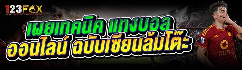 เผยเทคนิค แทงบอลออนไลน์ ฉบับเซียนล้มโต๊ะ