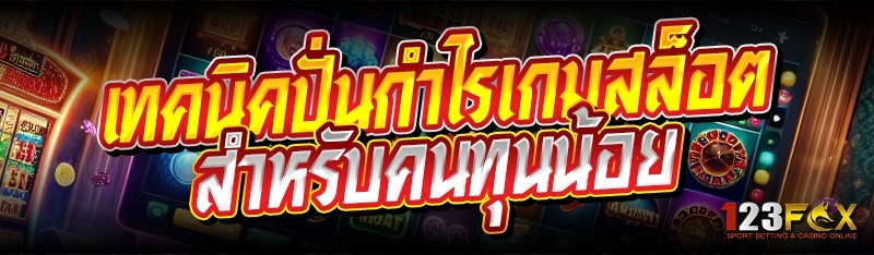 เทคนิคปั่นกำไรเกมสล็อต สำหรับคนทุนน้อย 